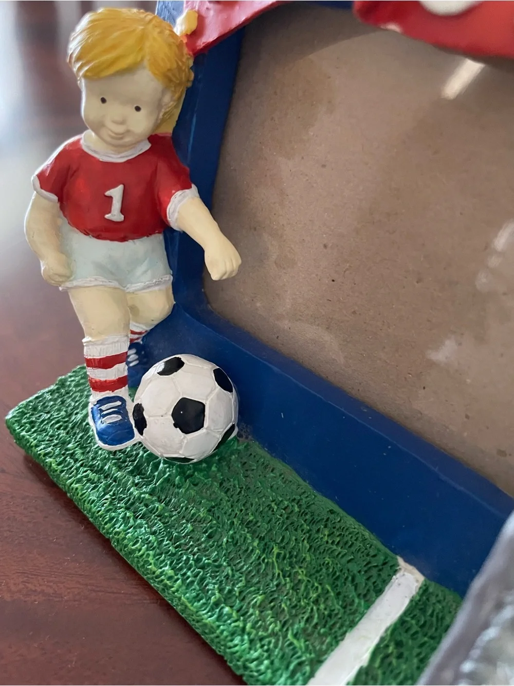 All Star Soccer Photo Frame - Blue, Red, Green